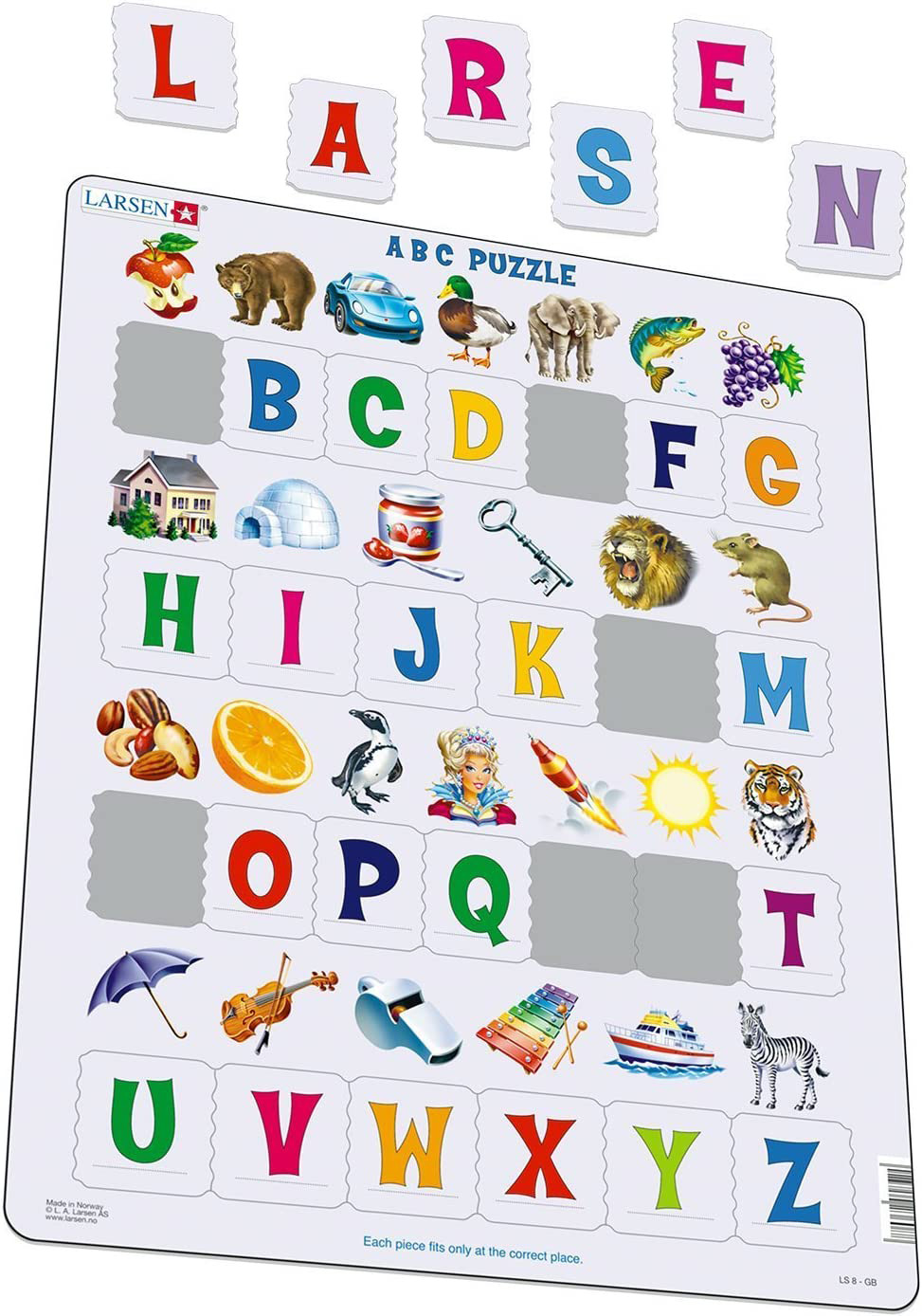 Upper Case ABC 26 Piece Children's Educational Jigsaw Puzzle