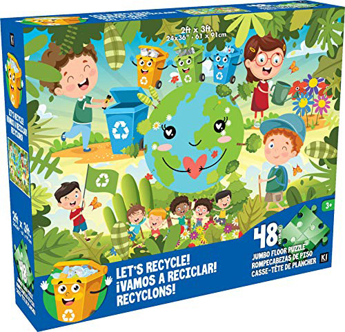 Let's Recycle Children's Floor Puzzle - Scratch and Dent