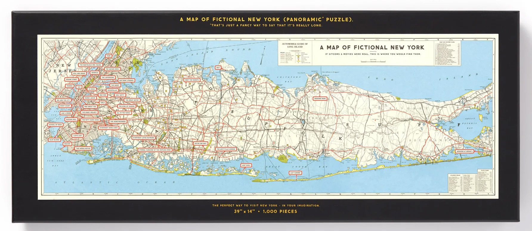 NYC Map Panoramic Puzzle