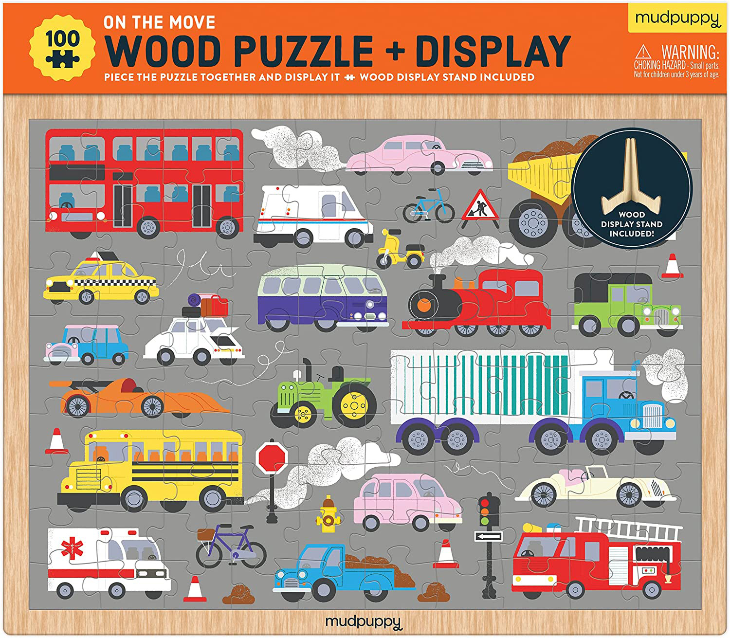 On The Move Wooden Puzzle & Display