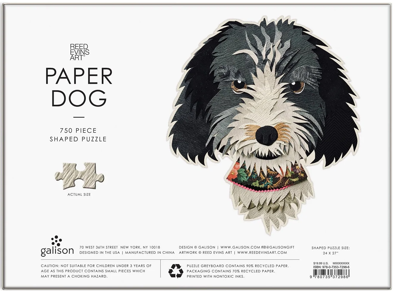 Paper Dogs Shaped Puzzle