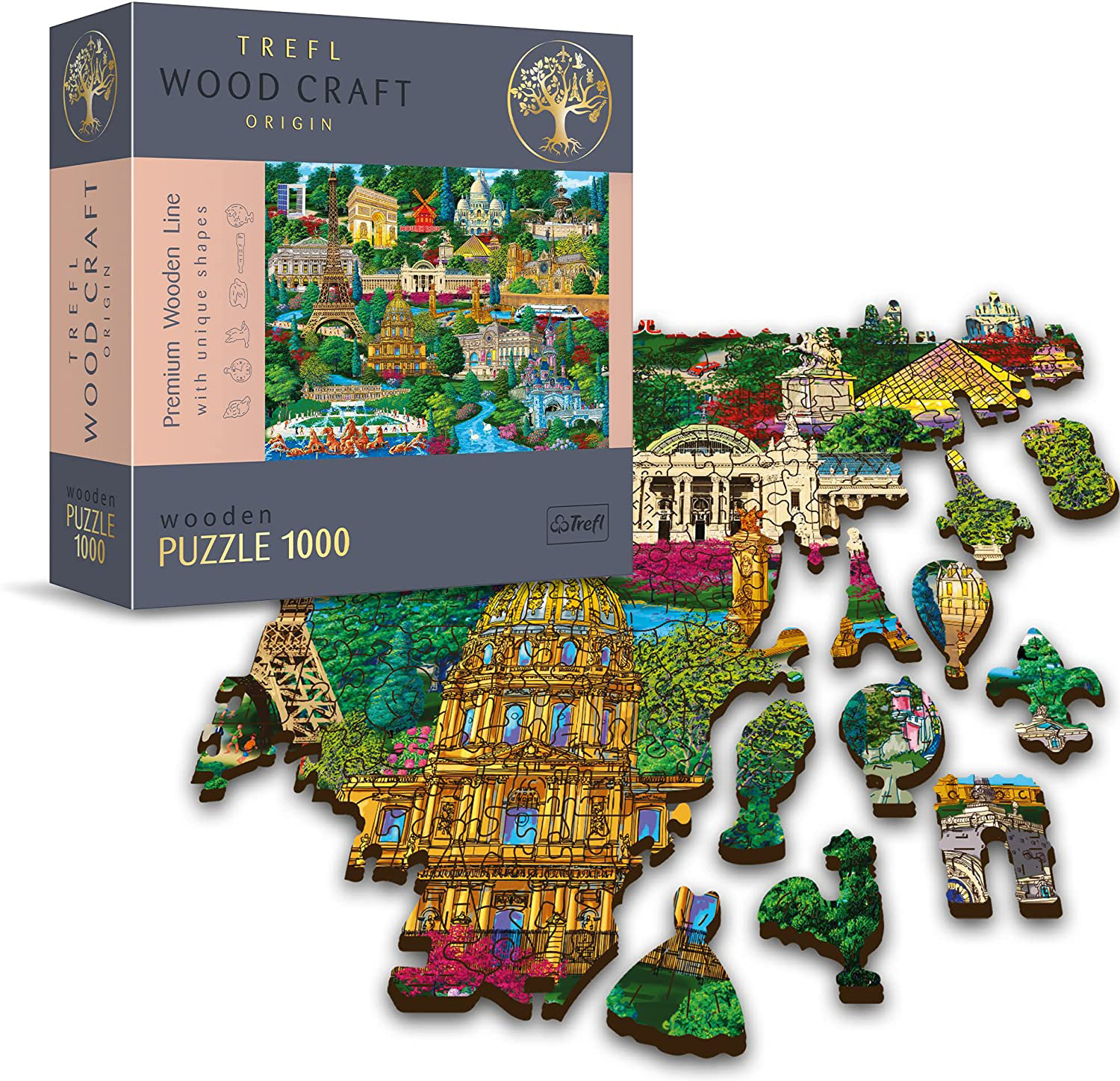 Famous Places: France Wooden Puzzle