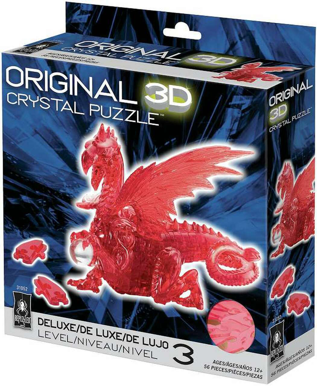 Red Dragon Deluxe 3D Crystal Puzzle