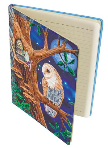 Owl and Fairy Tree Crystal Art Notebook