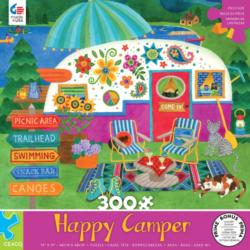 Happy Camper - Lake Camper Vehicles Jigsaw Puzzle