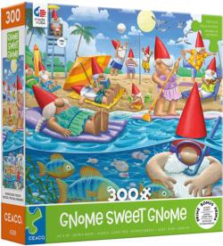 Gnome Sweet Gnome - Beach Day Beach & Ocean Jigsaw Puzzle
