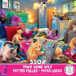 Paws Gone Wild - Slumber Party Cats Jigsaw Puzzle