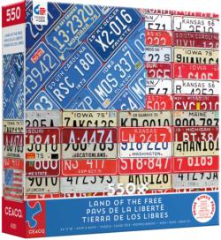 Land of the Free - USA License Plates Vehicles Jigsaw Puzzle