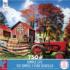 Autumn Red White and Blue Farm Jigsaw Puzzle