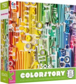 Colorstory - Stationary Quilting & Crafts Jigsaw Puzzle