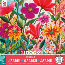 Peggy's Garden - Fanciful Flower & Garden Jigsaw Puzzle