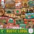 Rustic Lodge Signs Collage Jigsaw Puzzle