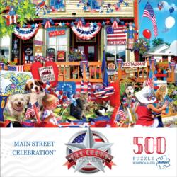 Main Street Celebration Fourth of July Jigsaw Puzzle