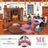 The Quiltmakers Folk Art Jigsaw Puzzle