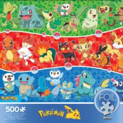 Pokemon Foil Collage Pokemon Glitter / Shimmer / Foil Puzzles