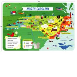 State Puzzle: North Carolina Maps & Geography Floor Puzzle