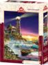 Sunset By The Lighthouse Lighthouse Jigsaw Puzzle
