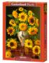 Sunflowers in a Peacock Vase Fine Art Jigsaw Puzzle