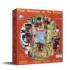 Four Seasons on the Green Sports Round Jigsaw Puzzle