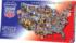 American Vintage Postcard Jigsaw Puzzle Maps & Geography Shaped Puzzle