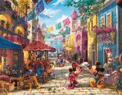 4 in 1 Thomas Kinkade Disney Travel - Scratch and Dent Disney Jigsaw Puzzle