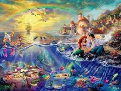Thomas Kinkade Disney Dreams - The Little Mermaid Celebration of Love Disney Jigsaw Puzzle