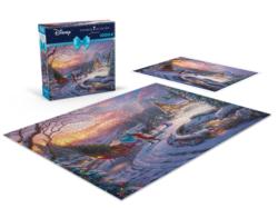 Cinderella Bringing Home the Tree Thomas Kinkade Holiday - Scratch and Dent Winter Jigsaw Puzzle