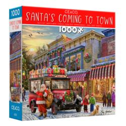 Santa's Coming To Town Christmas Jigsaw Puzzle