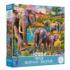 Wild Elephant Family Animals Jigsaw Puzzle