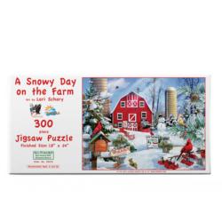 A Snowy Day on the Farm Farm Jigsaw Puzzle