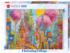 Charming Village, Pink Trees Contemporary & Modern Art Jigsaw Puzzle