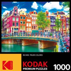 Colorful Waterfront Buildings, Amsterdam Amsterdam Jigsaw Puzzle
