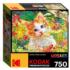 Cute Kitten In The Flowers Cats Jigsaw Puzzle