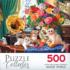Kittens and Colorful Flowers Cats Jigsaw Puzzle