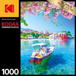Assos Village in Kefaonia, Greece - Scratch and Dent Travel Jigsaw Puzzle