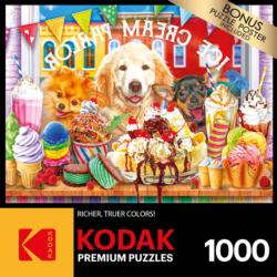 Ice Cream Parlor Dogs Jigsaw Puzzle
