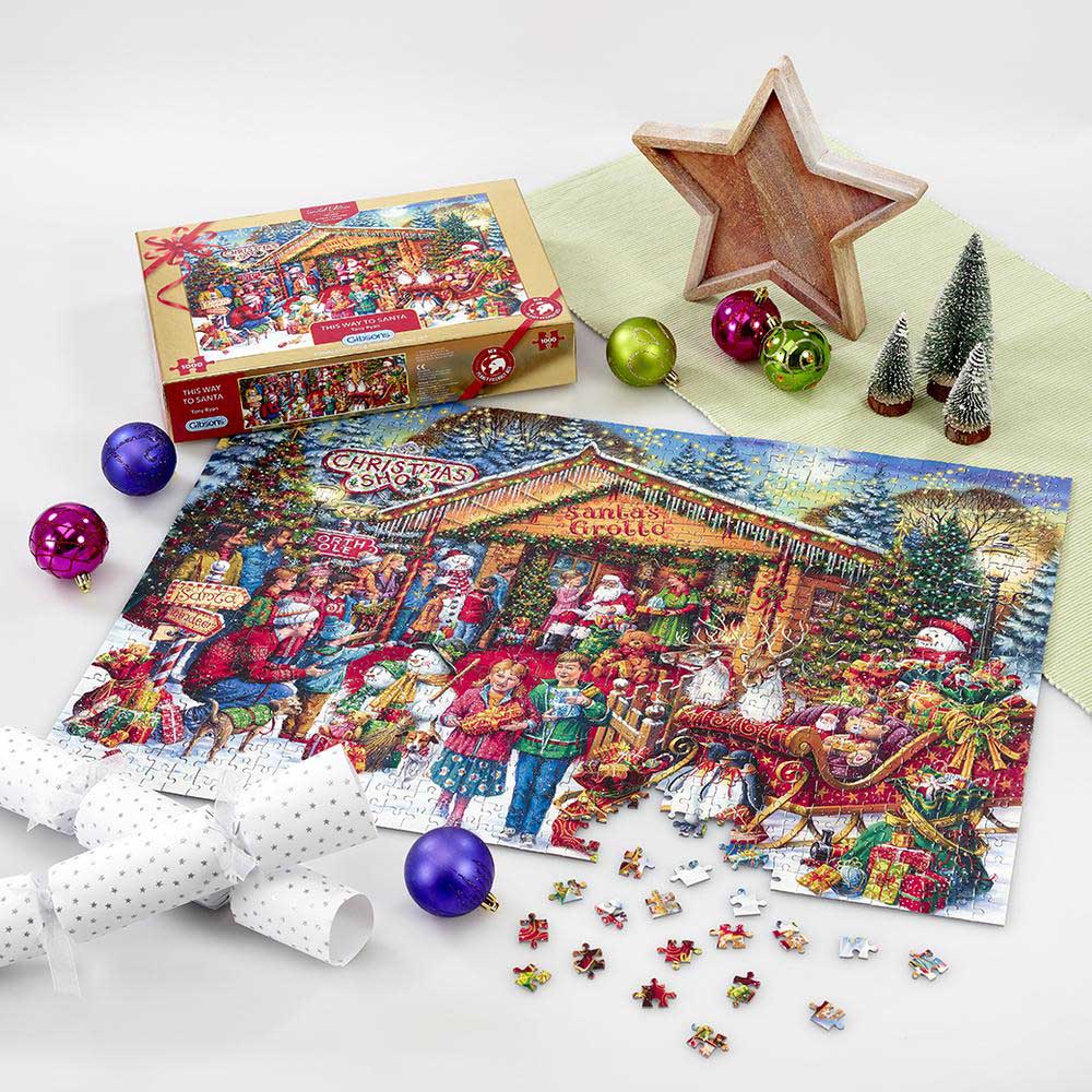 This Way to Santa, 1000 Pieces, Gibsons Puzzle Warehouse