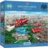 Reds Over London Plane Jigsaw Puzzle