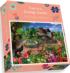 Cats in a Cottage Garden Cats Jigsaw Puzzle