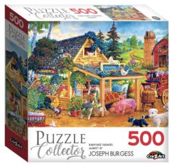 Barnyard Farmers Market Countryside Jigsaw Puzzle