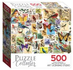 Stamp Collector Birds Jigsaw Puzzle