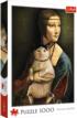 Lady With A Cat Fine Art Jigsaw Puzzle