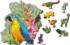 Tropical Birds Birds Shaped Puzzle