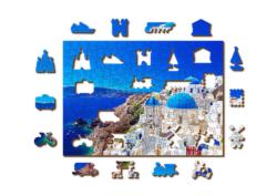 Santorini Greece Travel Wooden Jigsaw Puzzle