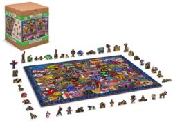 Patch Crazy Space Wooden Jigsaw Puzzle