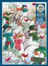Hill of a Lot of Snowmen Winter Jigsaw Puzzle