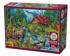 Red-roofed Cabin Forest Animal Jigsaw Puzzle