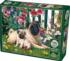 Pug Family Dogs Jigsaw Puzzle