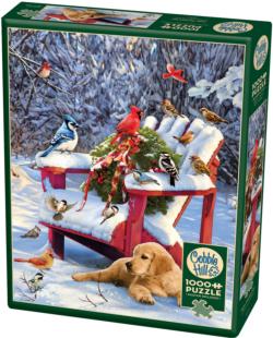Warm Winter's Day Dogs Jigsaw Puzzle