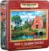 The Red Barn - Tin Packaging Farm Jigsaw Puzzle
